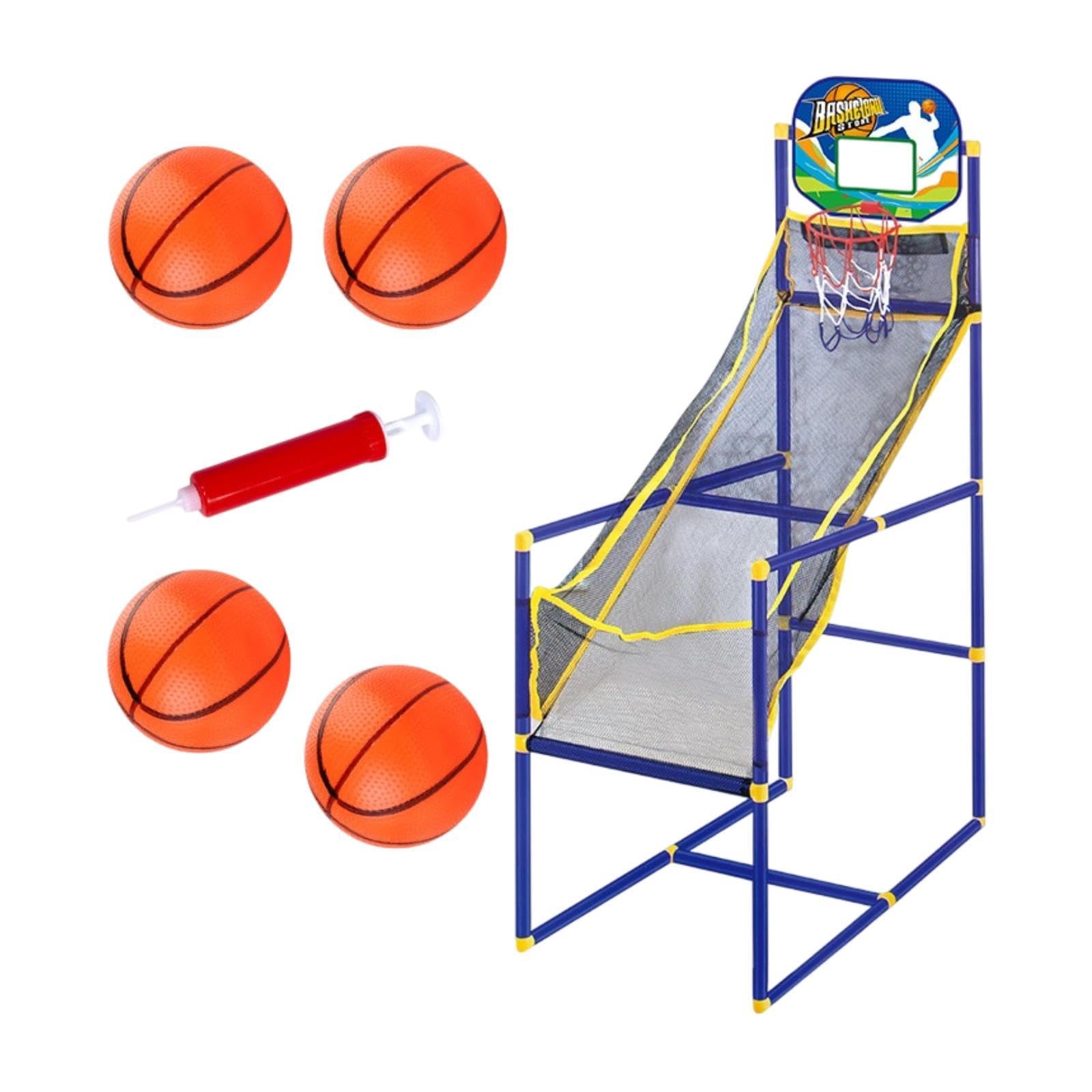 2 Pezzi Tabellone Basket Gioco Arcade Bambini Sport Canestro Portatile Struttura Stabile Materiali Durevoli Adatto a Salotto Palestra Stanza Bambini, con 4 Palle