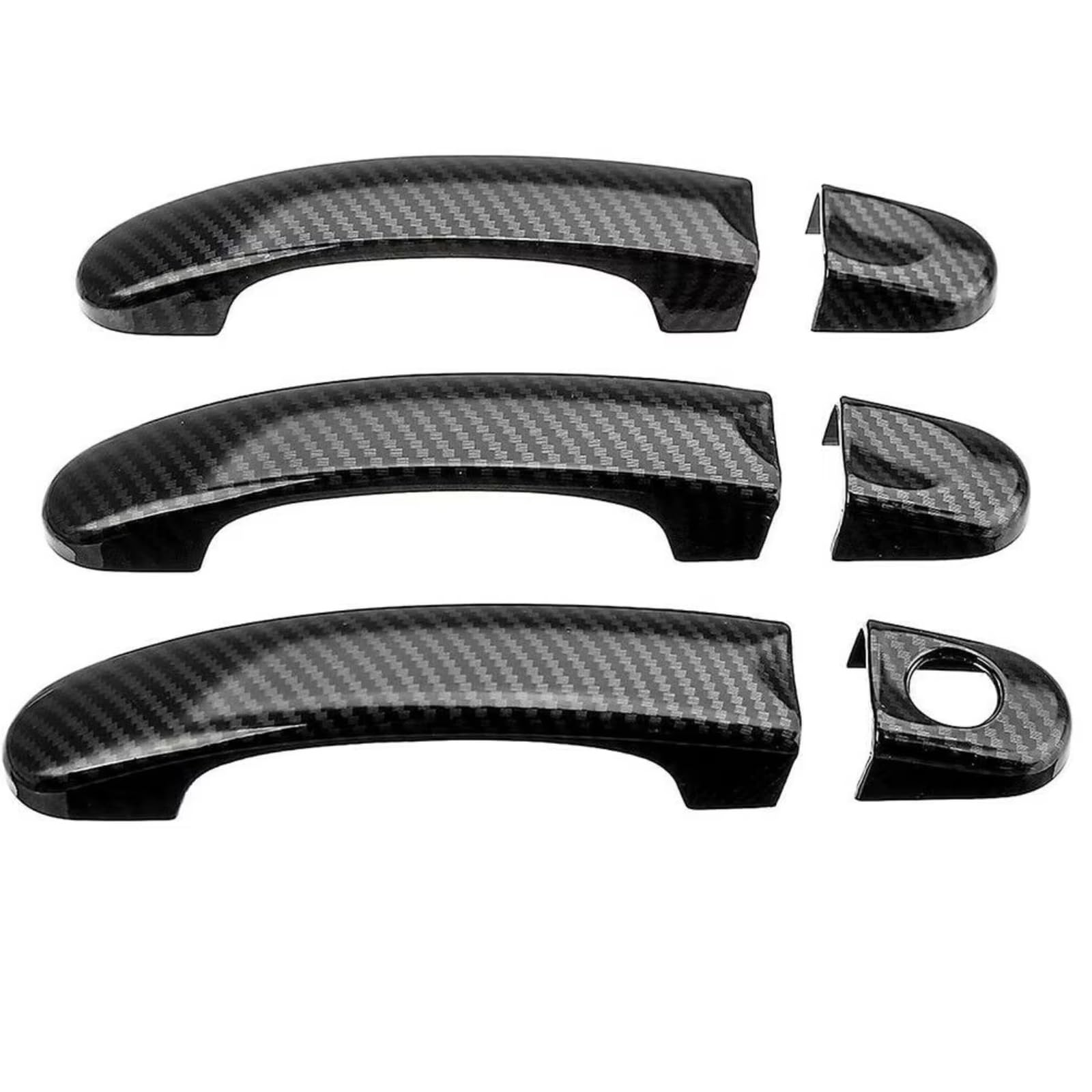 YMNHBIK Door Handle Cover Compatible with VW for Caddy for Vans 2004-2015 for 2003-2013 Car Exterior Side Door Handle Cover Decoration Replacement