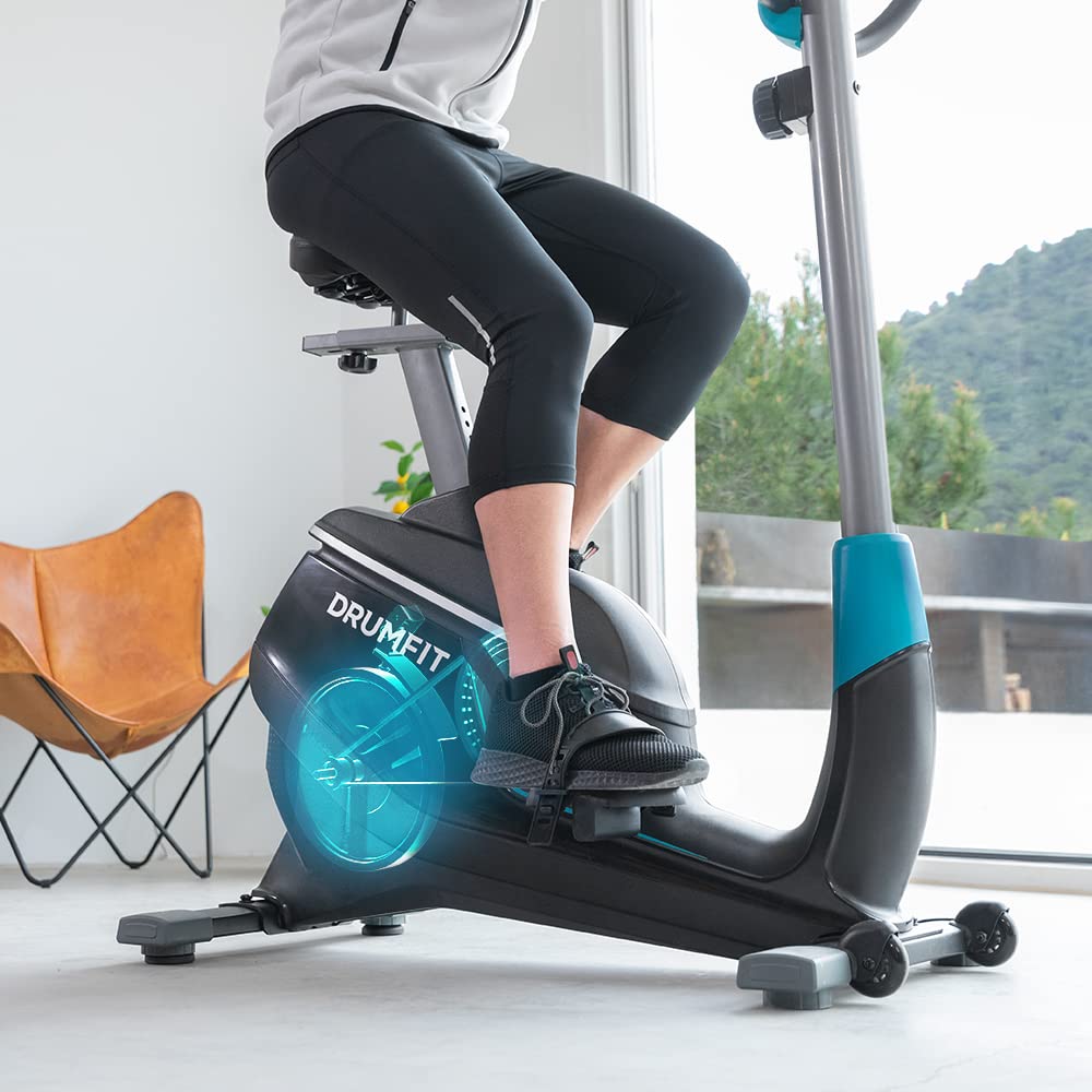 Cecotec Cyclette Statica Reclinabile DrumFit Cycle Talos X, Cyclette con resistenza magnetica regolabile, manubrio e sella regolabili, sensore di frequenza cardiaca, supporto per dispositivi