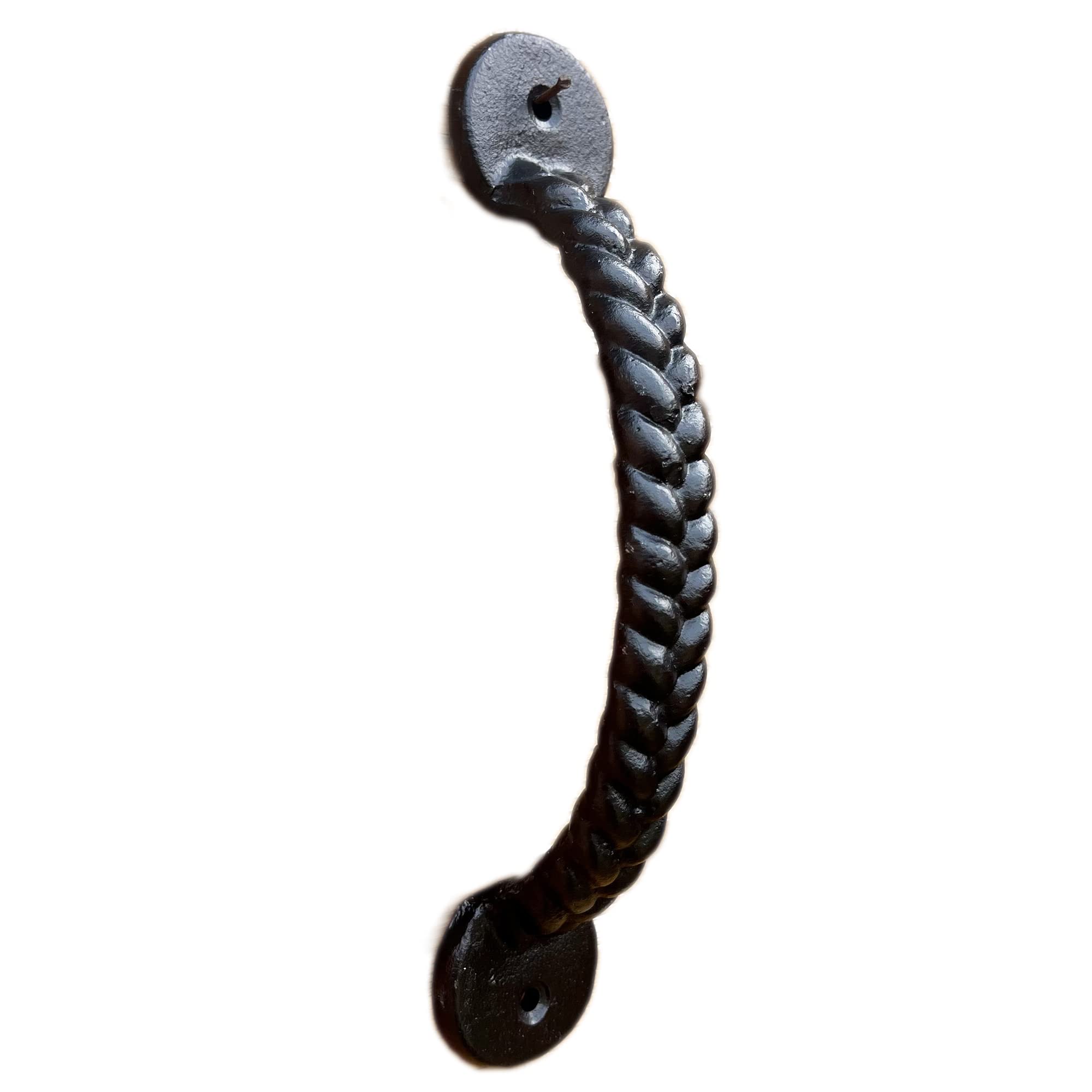 Cast Iron Rope Door Handle Antique Push Pull Garden Gate Barn Shed Cupboard 22cm