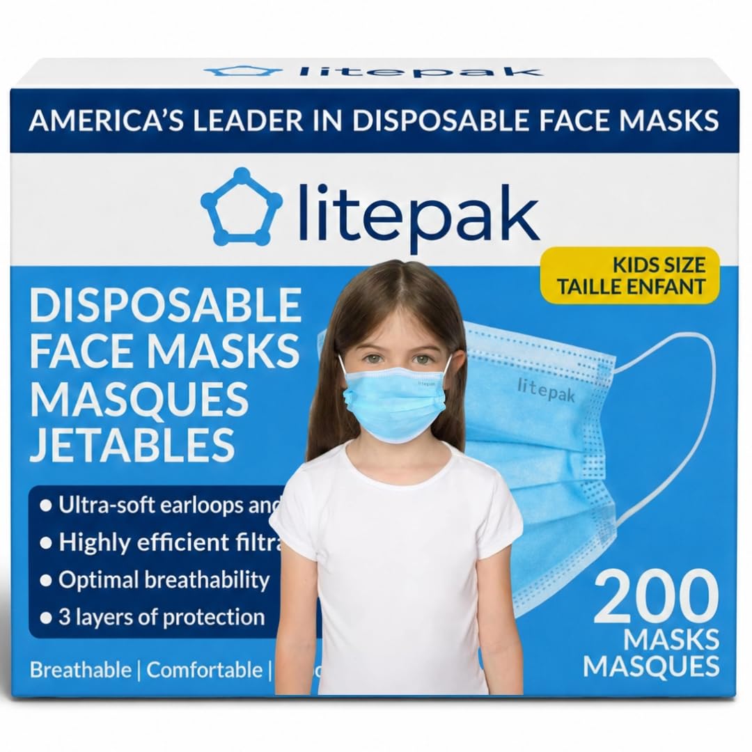 200pcs Kids Disposable Face Masks