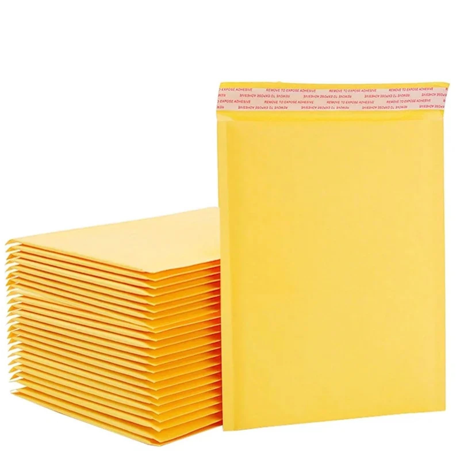 Self Sealing Bubble Cushion 50/10PCS Kraft Bubble Mailers Envelopes Bags Seal Adhesive Shipping Bag Waterproof Mailing For Business Packaging(20PCS,11x15cm)