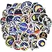 Lot de 45 Autocollants NASA pour Enfants, Ordinateur Portable, Bouteille d'eau, Casque, vélo, Skateboard en Vinyle