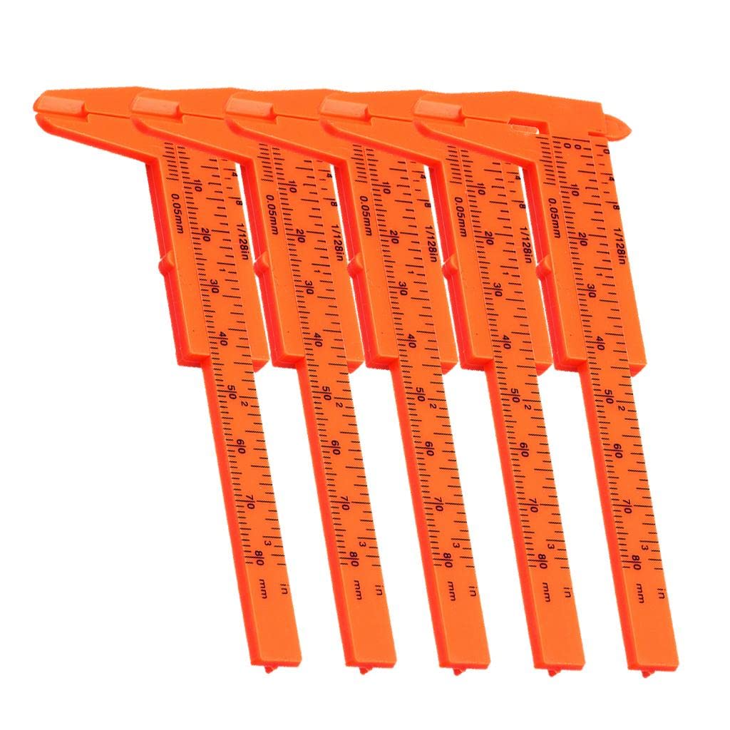Pinakine® 5 Pieces Mini Plastic Ruler Sliding 80Mm Vernier Caliper Gauge Measure Tools| Calipers | Manufacturing & Metalworking (B0CCK2GH59) Amazon Price History, Amazon Price Tracker