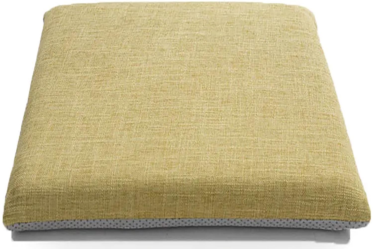 QOEUIUJ Square Chair Cushions 1/2/4 Pack with Thin Memory Foam Square Seat Pads with Ties for Kitchen Office Indoor NonSlip Dining Stool(Matcha Green,1pc 50x50cm/20x20in)
