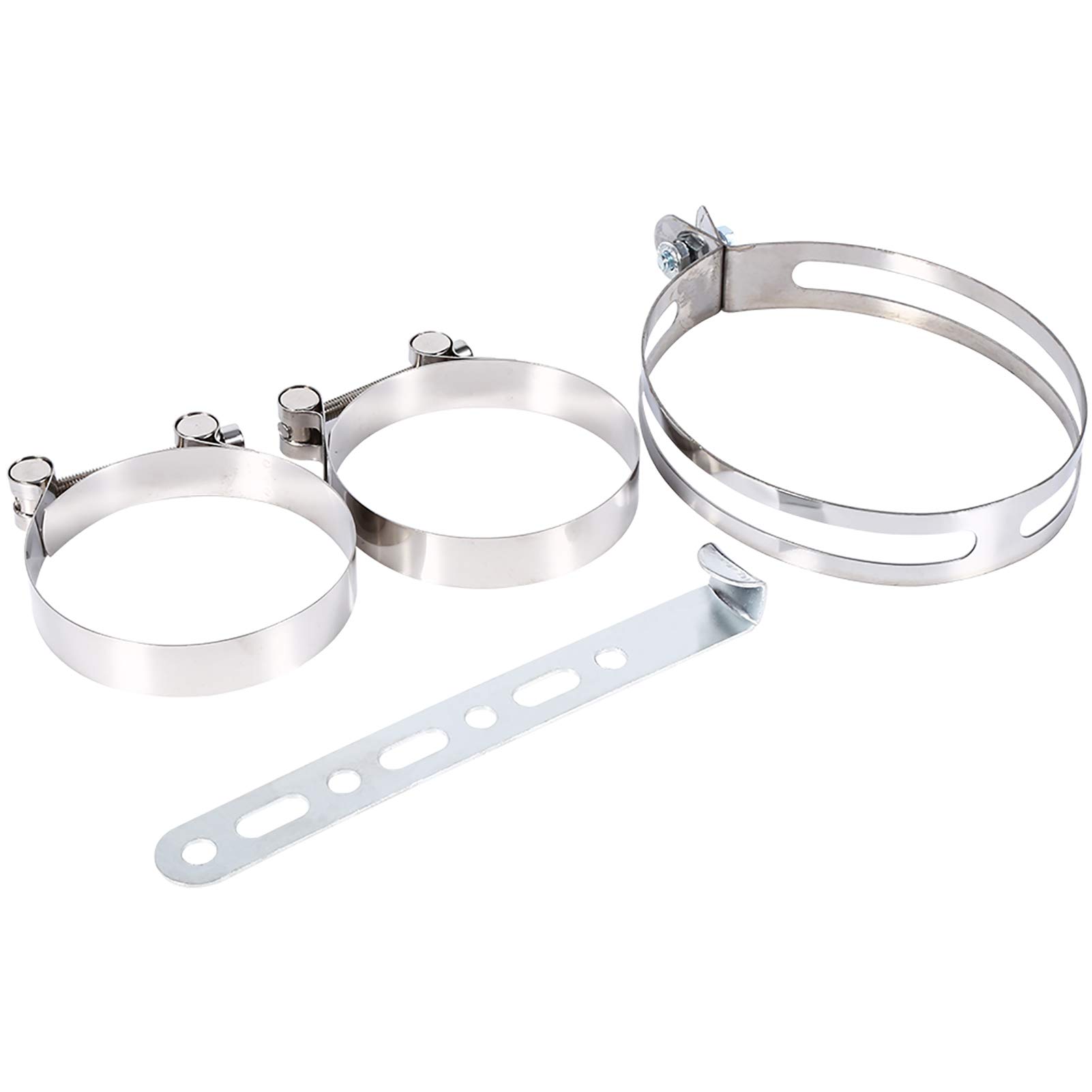 Kit universale di aspirazione aria fredda, tubo di aspirazione in plastica ABS, filtro in fibra di carbonio 7,6 cm, nero