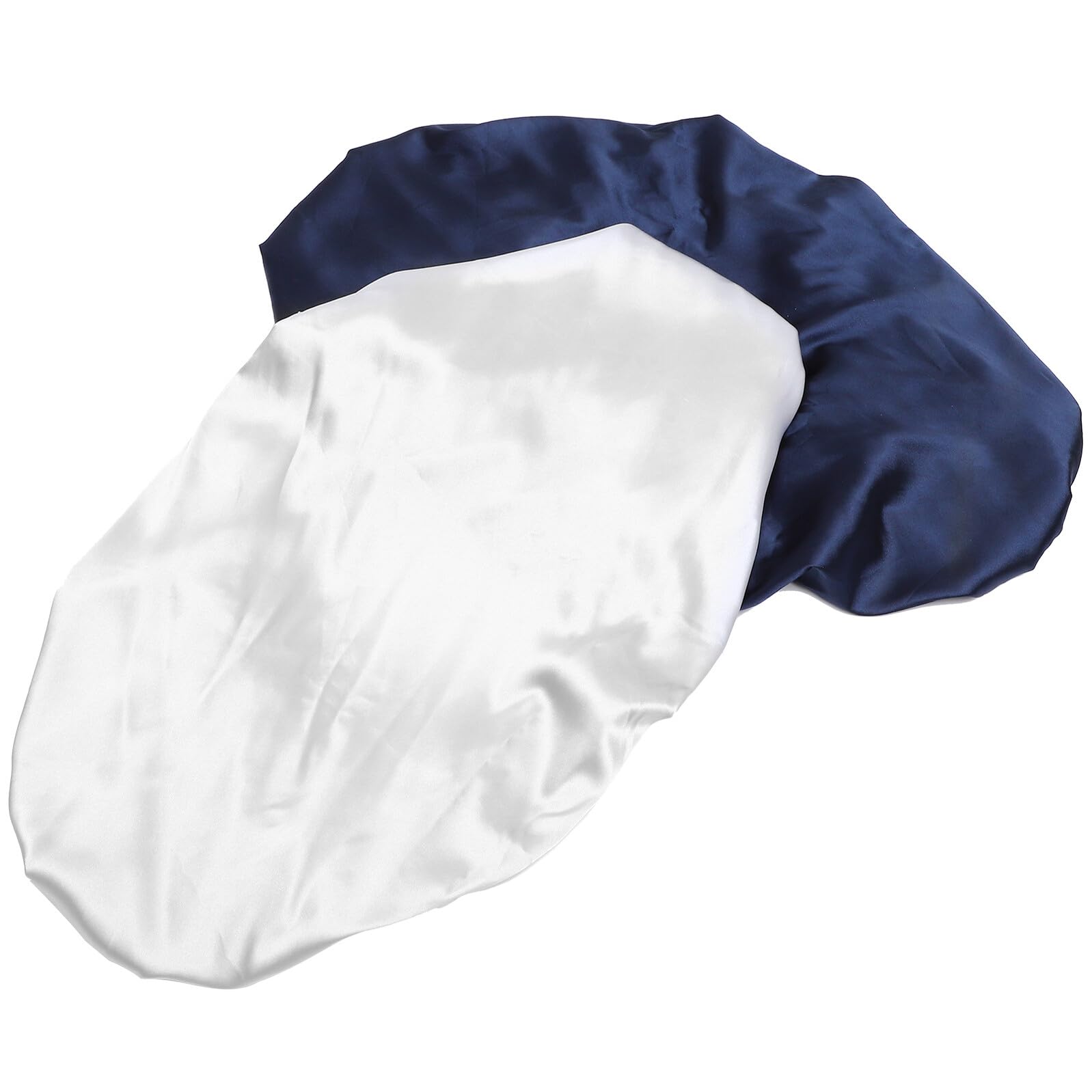 Drap housse imitation soie pour lit de bébé lot de 2 housses douces gris et marine