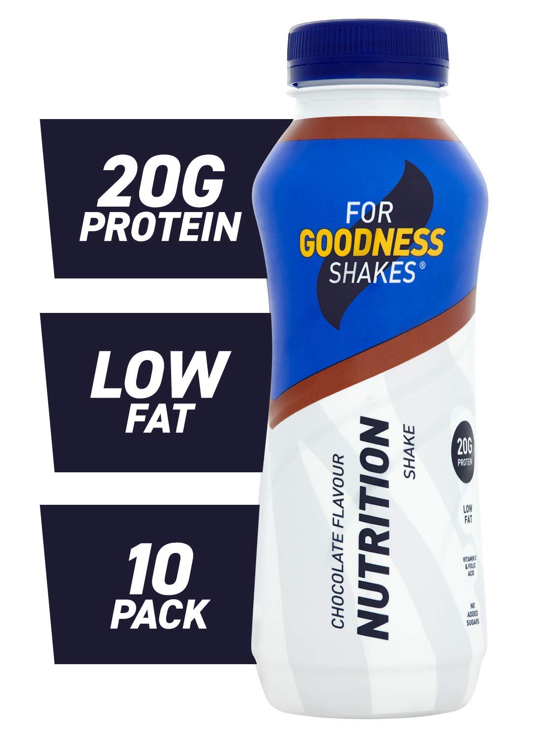 For Goodness Shakes Protein Nutrition Chocolate Shake, 315ml Pack of