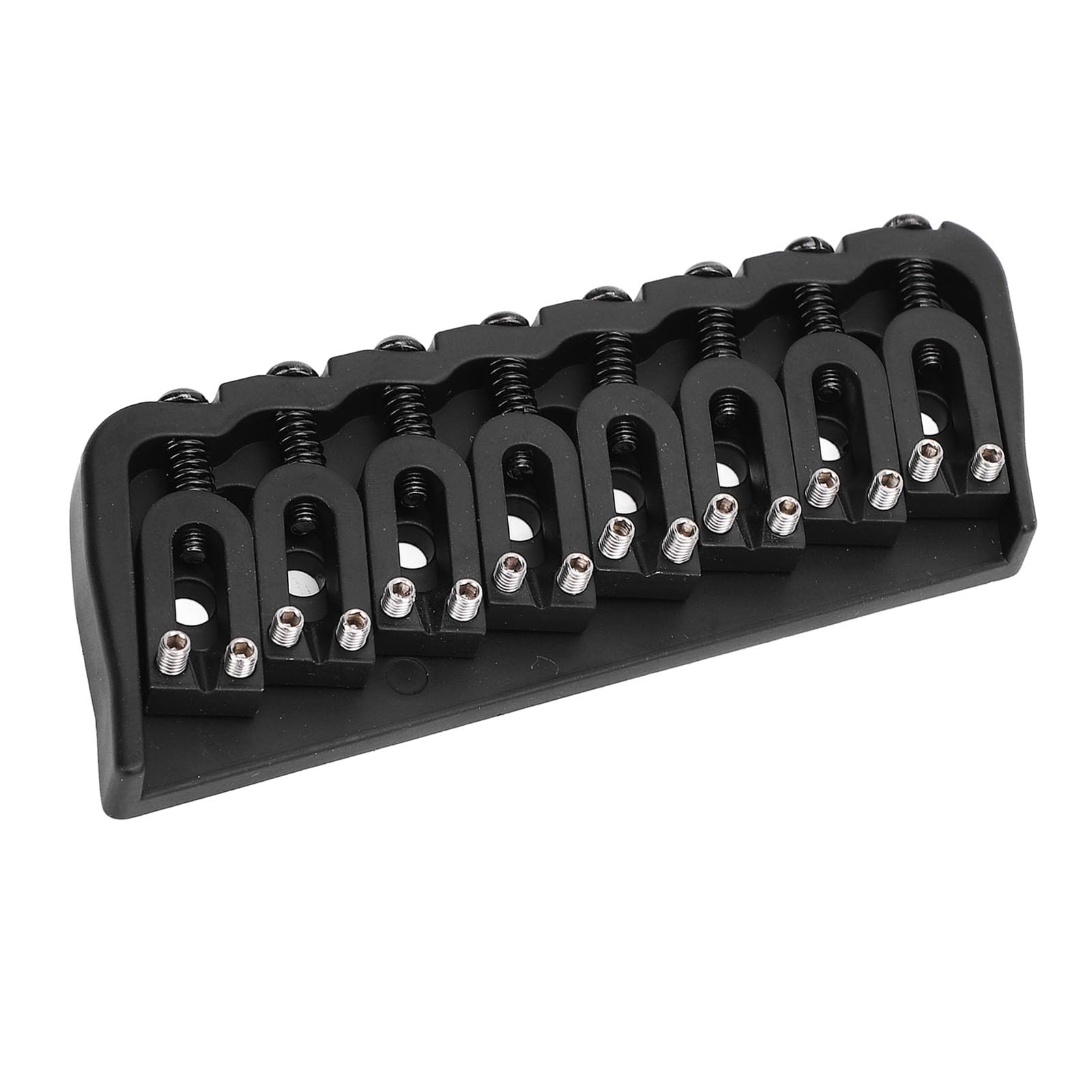 8 String Guitar Bridge, Metal Hardtail Bridge Replacement for Electric Guitar with String Thru Body Design, for Enhancing Tone and Stability