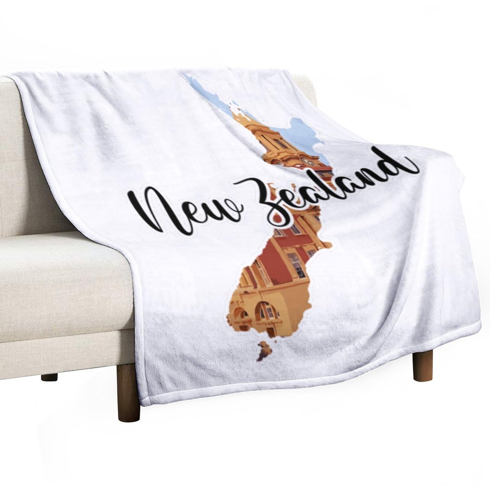 Couverture de lit 152x203 cm art Nouvelle-Zélande qualité premium
