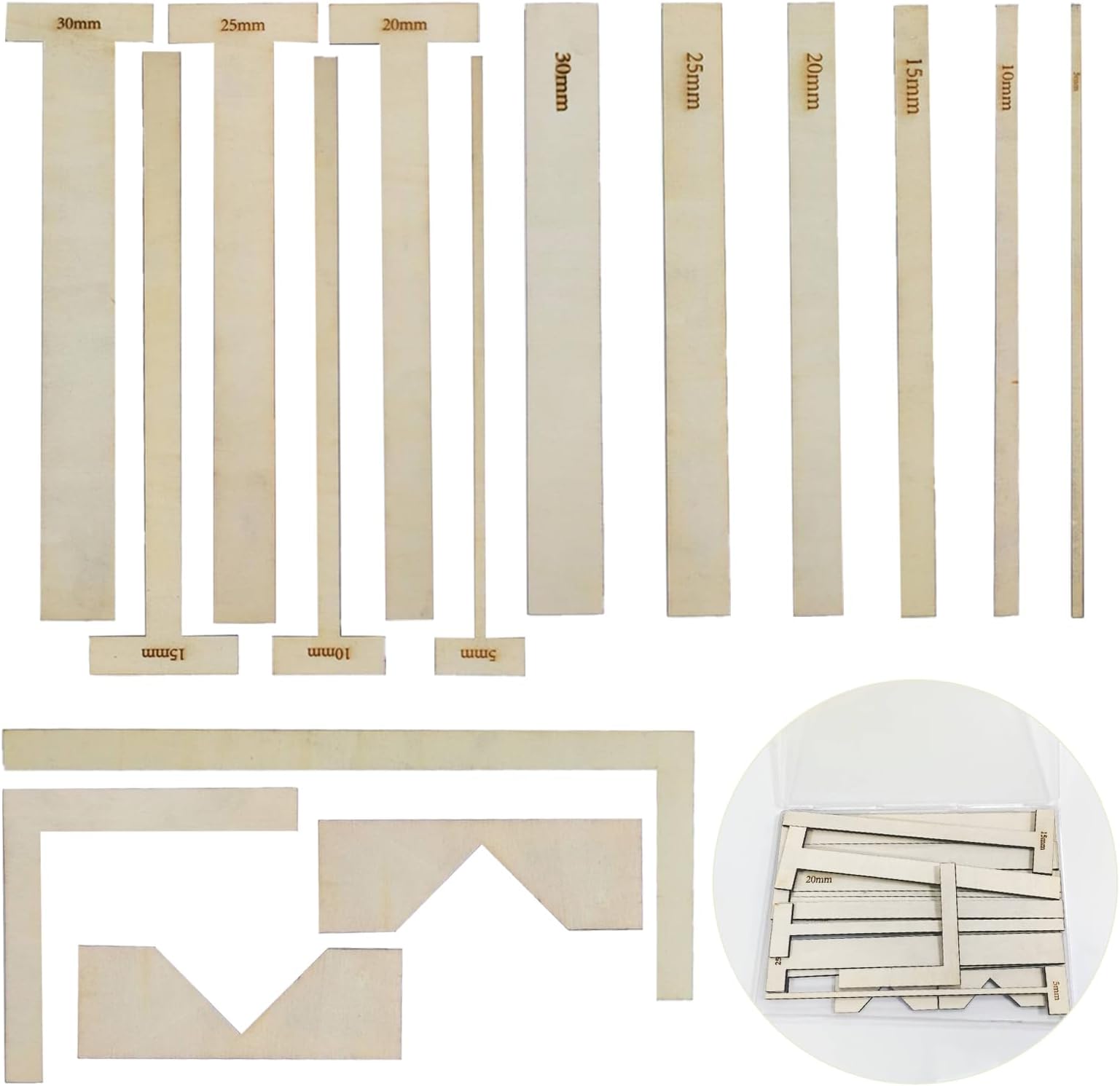 16 Pcs Bookbinding Tools Kit Bookbinding Easy Scrapbooking Tool L/t Shape & Straight Edge Set with Corner Cutting Items Storage Box for Photo Albums, Book Covers, Diaries, and Notebooks.