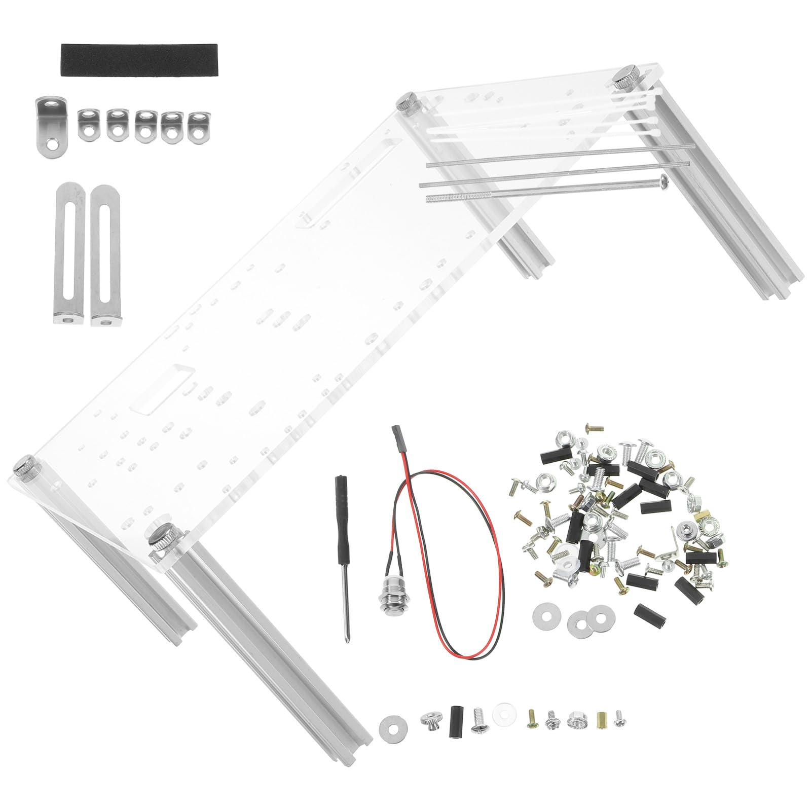 Supporto per Computer Aperto Telaio Open Air Compatto per Case Mini/Micro ATX Base Stabile per Test e Manutenzione PC Accessorio Resistente per Professionisti