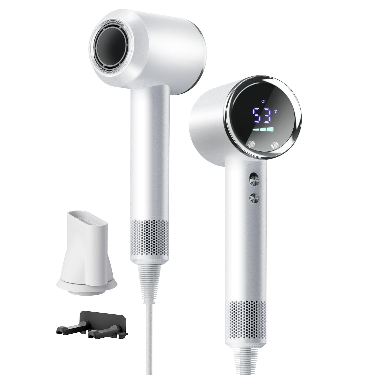 Amazon.co.jp: ドライヤー 大風量 【革新版! 風温可視化】 高濃度