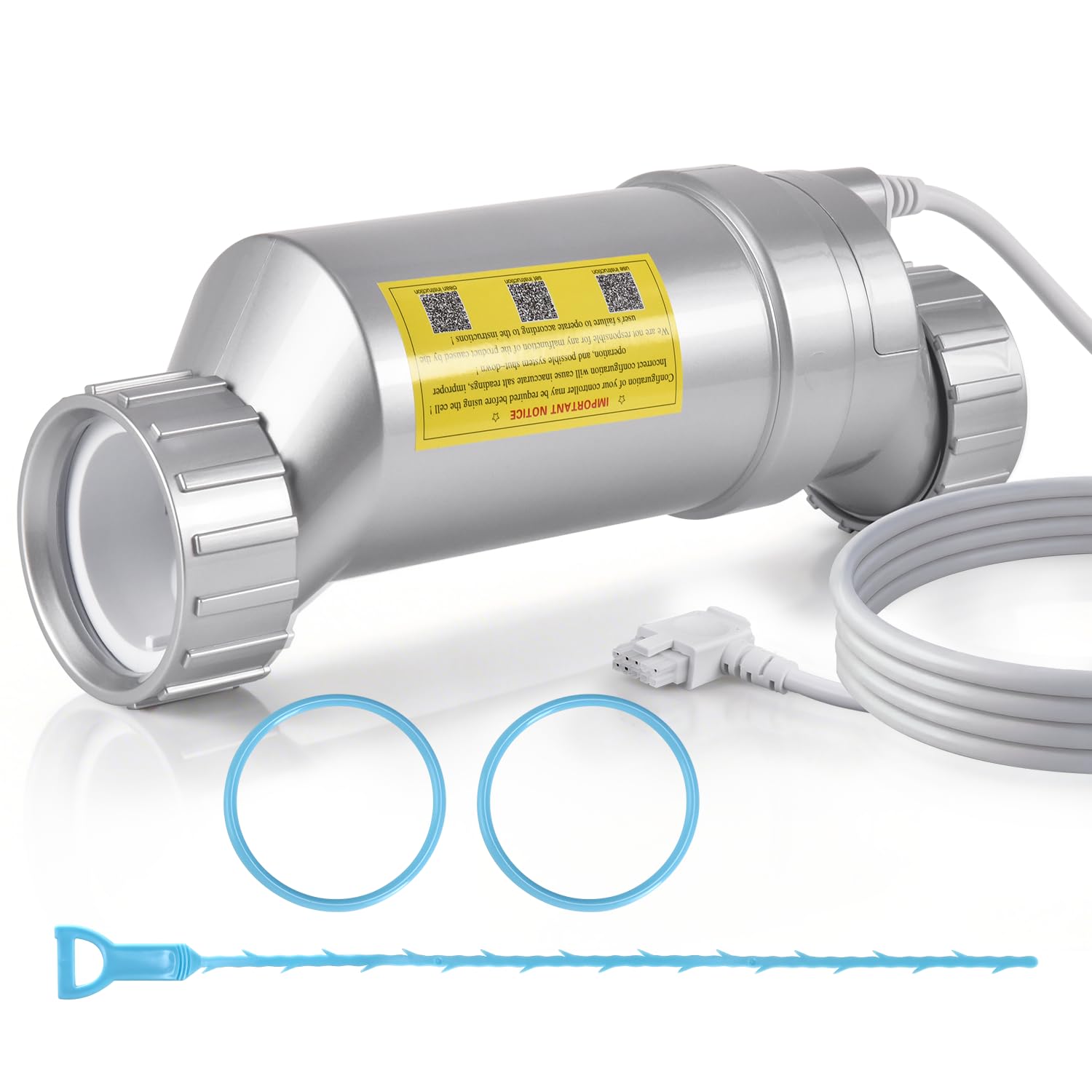 Photo 1 of **FACTORY SEALED** T-Cell-15 Pool Salt Cell, Replacement for Hayward W3T-Cell-15, 3+ Year Titanium Core, for Pools up to 40,000 Gallons, Compatible with AquaRite, AquaTrol, ProLogic & More, Replaces T-CELL-15-SWP