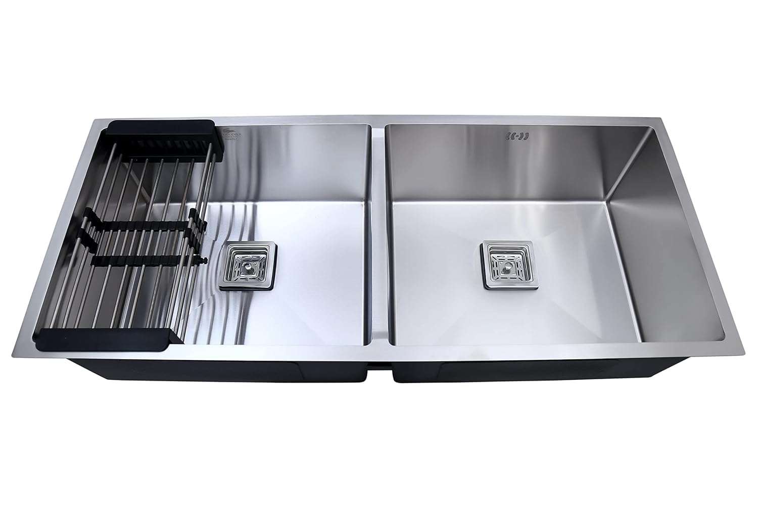 CROCODILE Stainless Steel 304 Grade Double Bowl Handmade Kitchen Sink (45"x20"x10", Silver) (B0D12SG5W7) Amazon Price History, Amazon Price Tracker