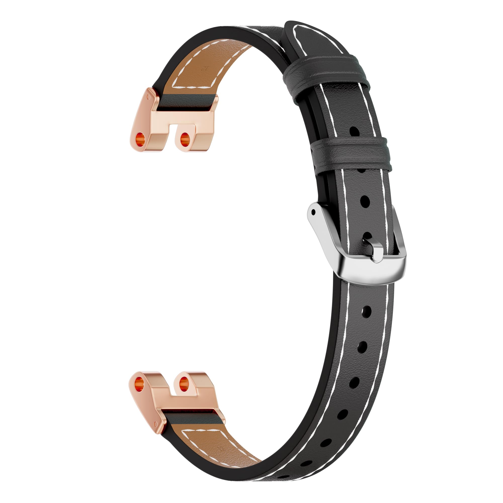 Bracelet de rechange fin et réglable en cuir compatible avec Garmin Lily Band - Pour montre intelligente - Pour femme habillée