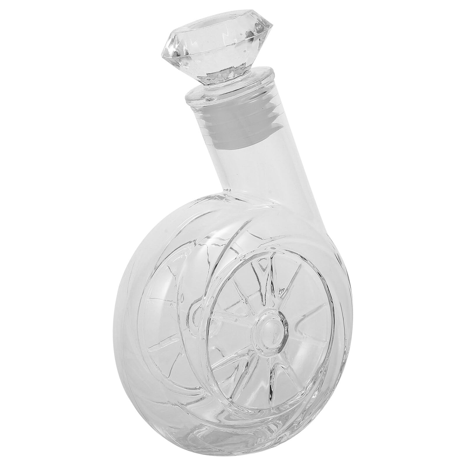 Caraffa Decanter Whisky in Vetro 500ml per Alcolici | 1 Pezzo, Uso Bar e Hotel, Contenitore per Versare e Conservare Liquori