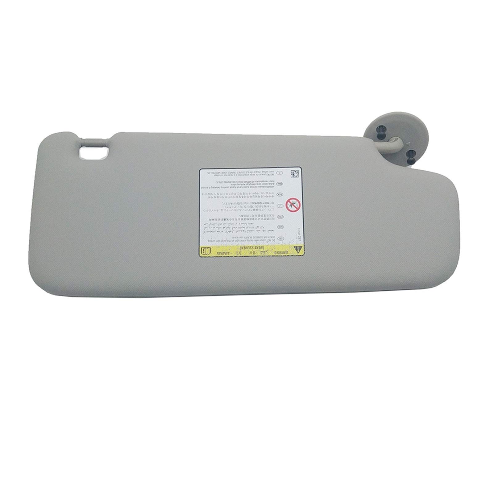 Pare-Soleil Voiture Côté Conducteur Avec Miroir Pour Chevrolet Aveo 2012-2014 - Gris