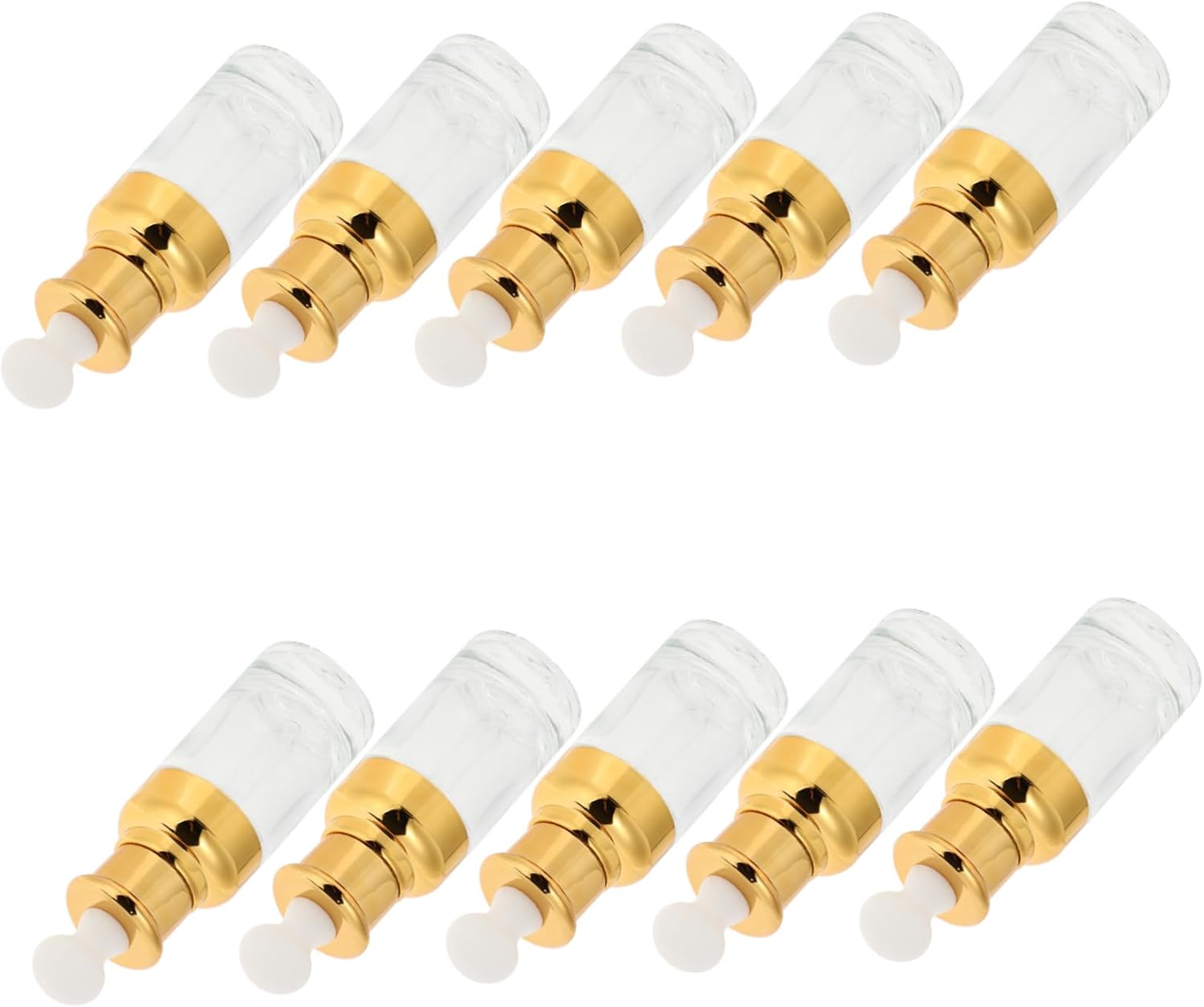 10pcs Essential Oil Bottles Glass Dropper Bottles Cap for Aromatherapy Perfume Sample Vials