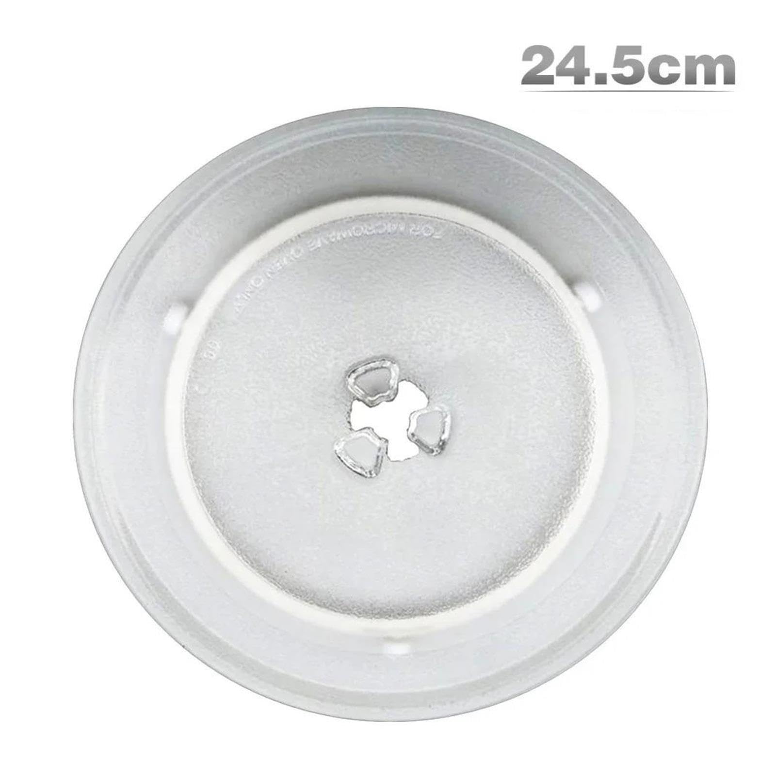 Placa de vidrio for horno microondas de 24,5 cm, Compatible con Galanz,