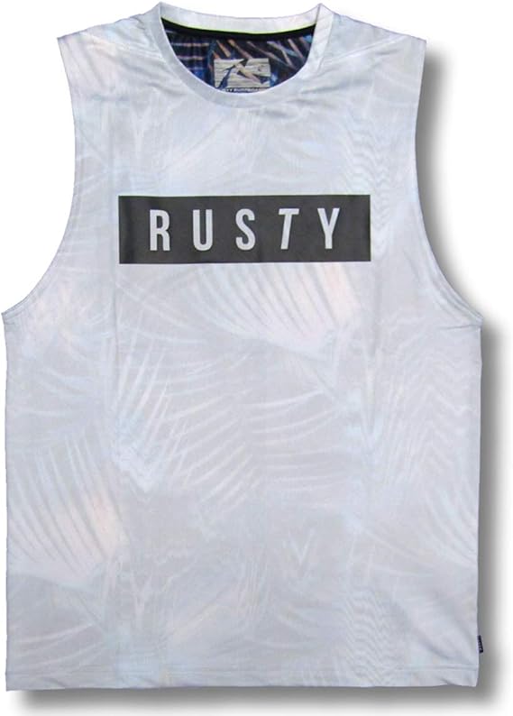 Amazon Rusty ラスティー ラッシュガード メンズ サーフブランド タンクトップ 半袖tシャツスタイル サーフt ストレッチ 水着 オーバーウェア 通販