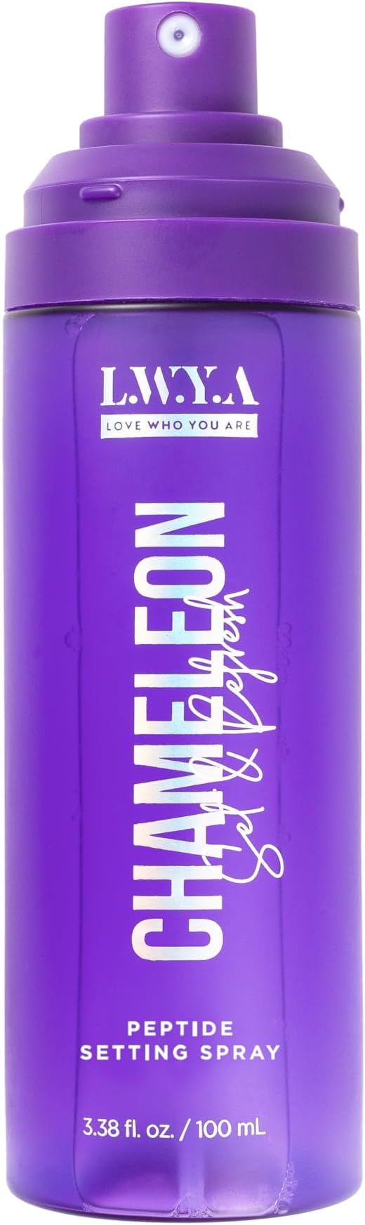 LWYA Chameleon Set & Refresh Peptide Setting Spray - 3-in-1 Primer, Setter & Refresher, Niacinamide, Hyaluronic Acid & Peptides, Hydrating, Long-Lasting, Vegan, 3.38 fl oz