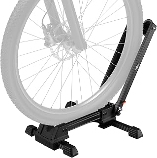 Favoto Folding Bike Stand for 20-29" Mountain & Road Bikes - Portable Indoor/Outdoor Storage Rack, No Assembly, Scratch-Free
