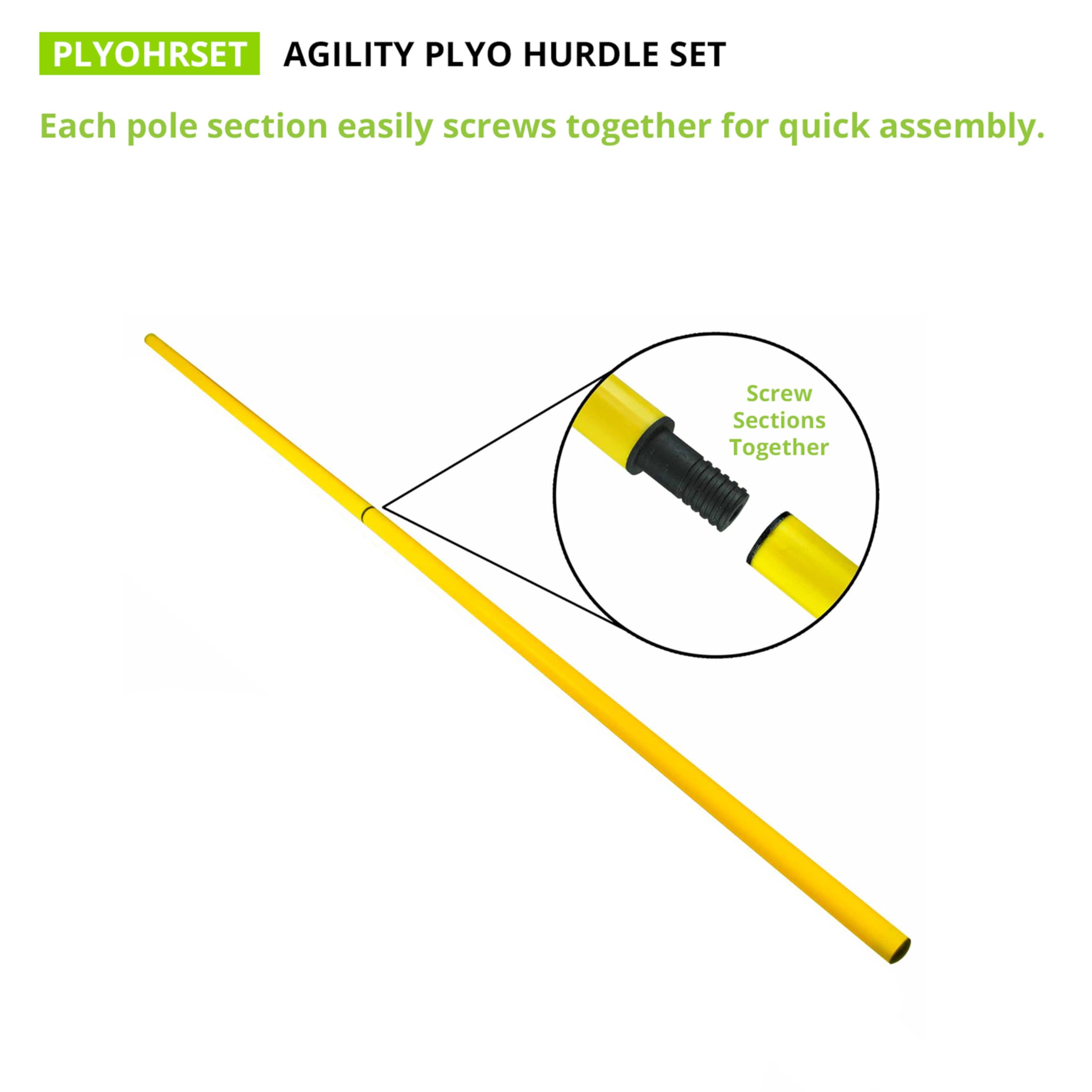 Amazon.com : Champion Sports Outdoor Sports Agility Pole Set, 4