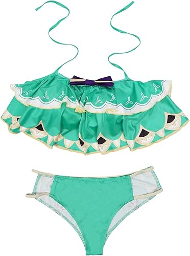 Miniatura 7 de Alleyon Genshin Impact - Traje de baño para mujer, traje de baño Hu Tao Venti Kazuha Scaramouche Anime Bikini Cosplay