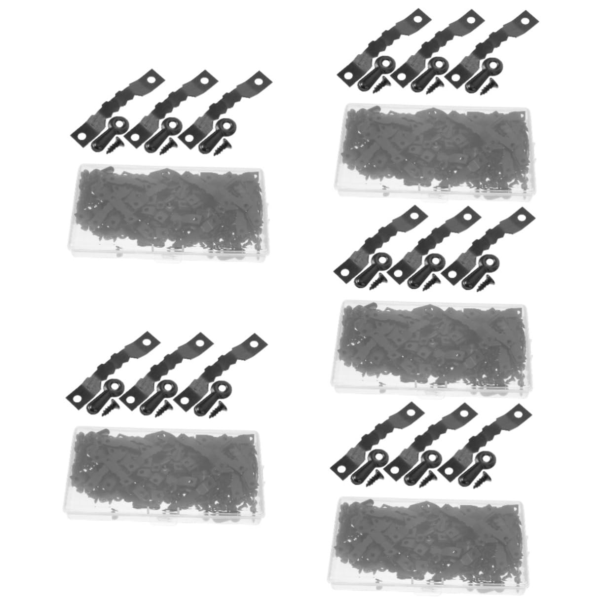 Alipis 5ensembles Cadres Photo Clips Arrière De Fixation Pour Photos Matériel De Support Avec Vis Pratique Pour Accrocher Vos Oeuvres Et Décorations