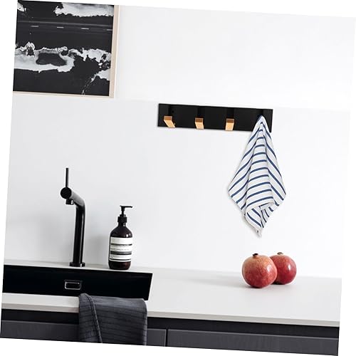 Miniatura 5 de Luxshiny Perchero plegable montado en la pared con ganchos ocultos, resistente ahorro de espacio para ropa, toallas y accesorios para baño, entrada,