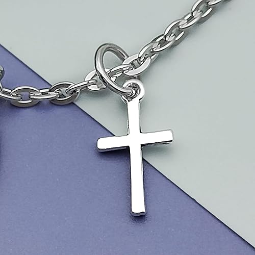 Miniatura 3 de Vadaka Collar cristiano para mujer, joyería cristiana religiosa, versículo de la Biblia, regalo de oración y bautismo, colgante de joyería de
