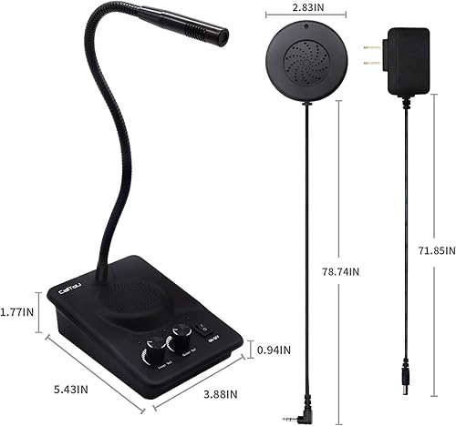 Miniatura 7 de CallToU Sistema de intercomunicación de altavoz de ventana e intercomunicador de contador para banco, hospital, oficina, tienda, estación de