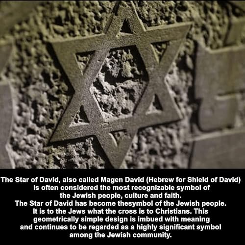 Miniatura 7 de Anillo de estrella de Daivd pulido de acero inoxidable, anillo de dedo de estrella David Magen negro para hombre, judaísmo religioso, anillo de boda