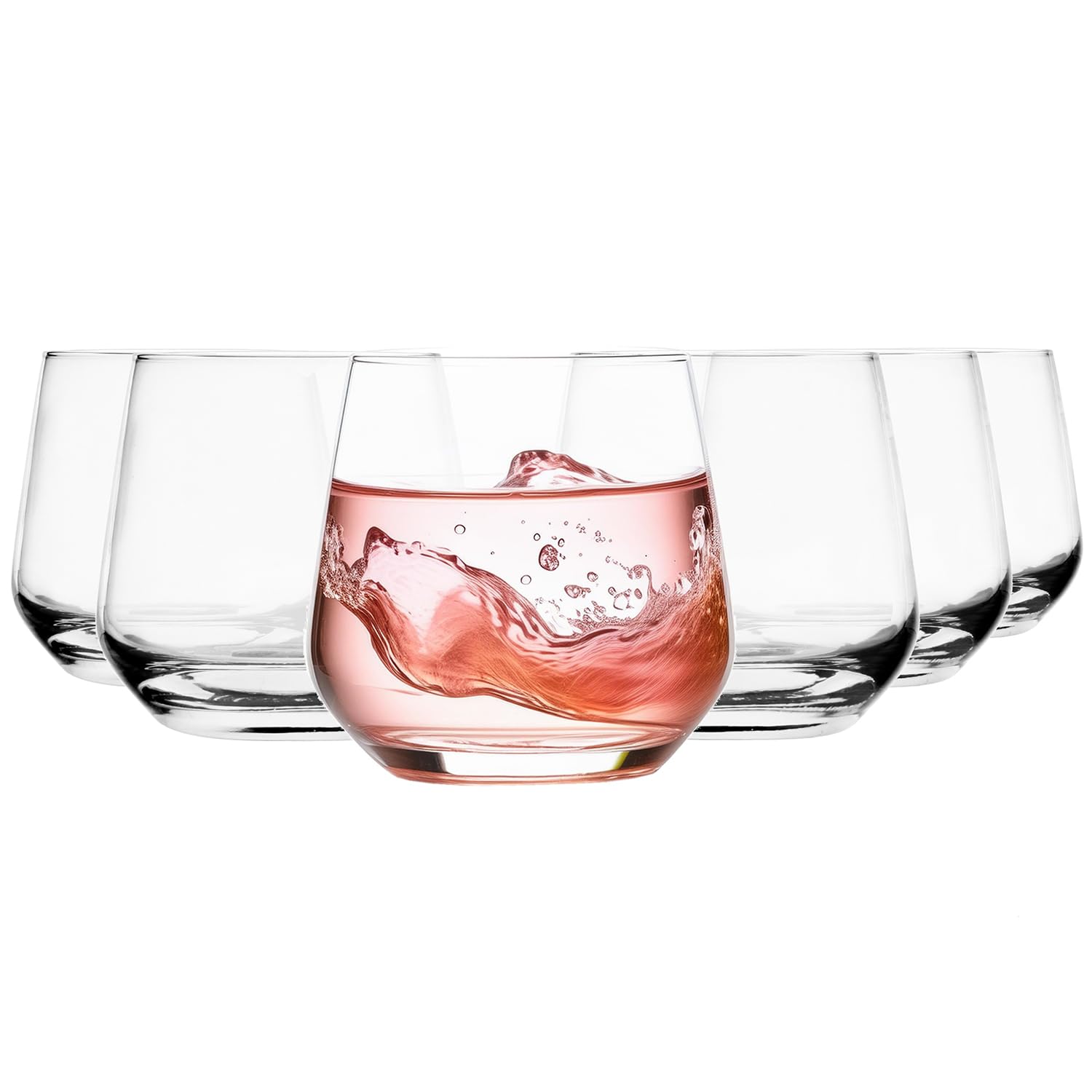 Glasmark Krosno - Set di 6 bicchieri da cocktail da 0,31 litri, lavabili in lavastoviglie, piccoli bicchieri da succo, 6 x 310 ml