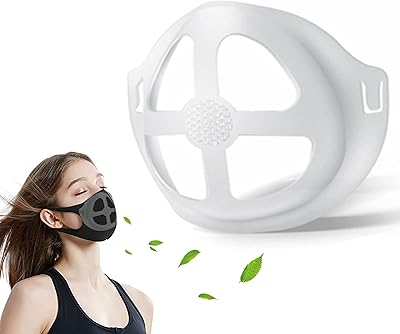 6Pcs Upgraded Mask Bracket Inserts for Cool Better Breathing-Silicone Turtle 3D Face Mask Bracket Insert to Keep Off Face-Mask Inner Support Frame Protect Lipstics-Mask Guards Spacers for Under Mask