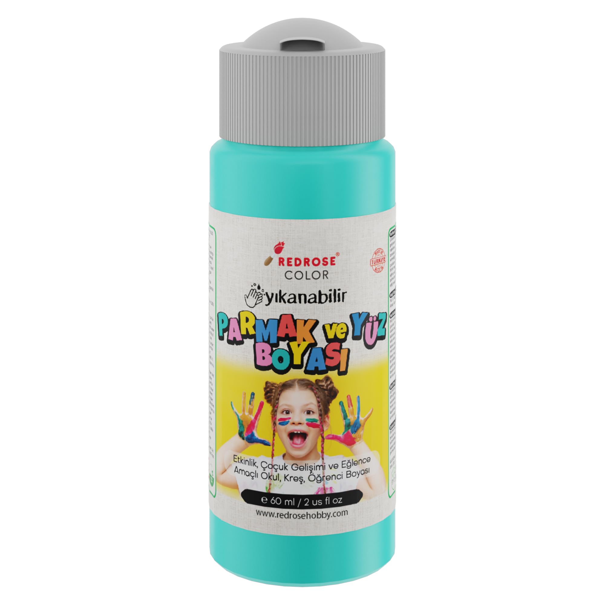 Red Rose Turkuaz Parmak Boyası 60 ml