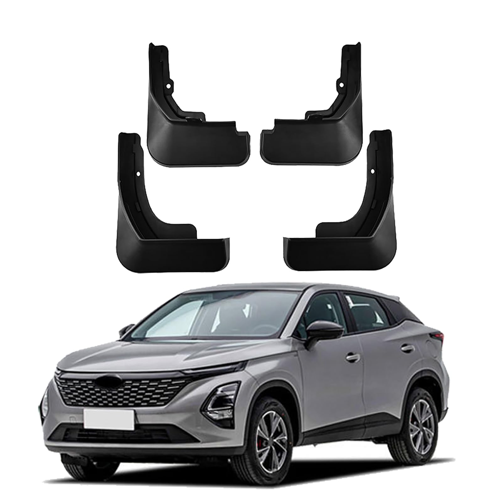 LUGIWN Mud Flaps for Chery Tiggo 5x 2025 Omoda 5 2022, Mudflaps Splash Guards, All Weather Guard Mud Guards Splash Front Rear, No Drill Exterior Accessories