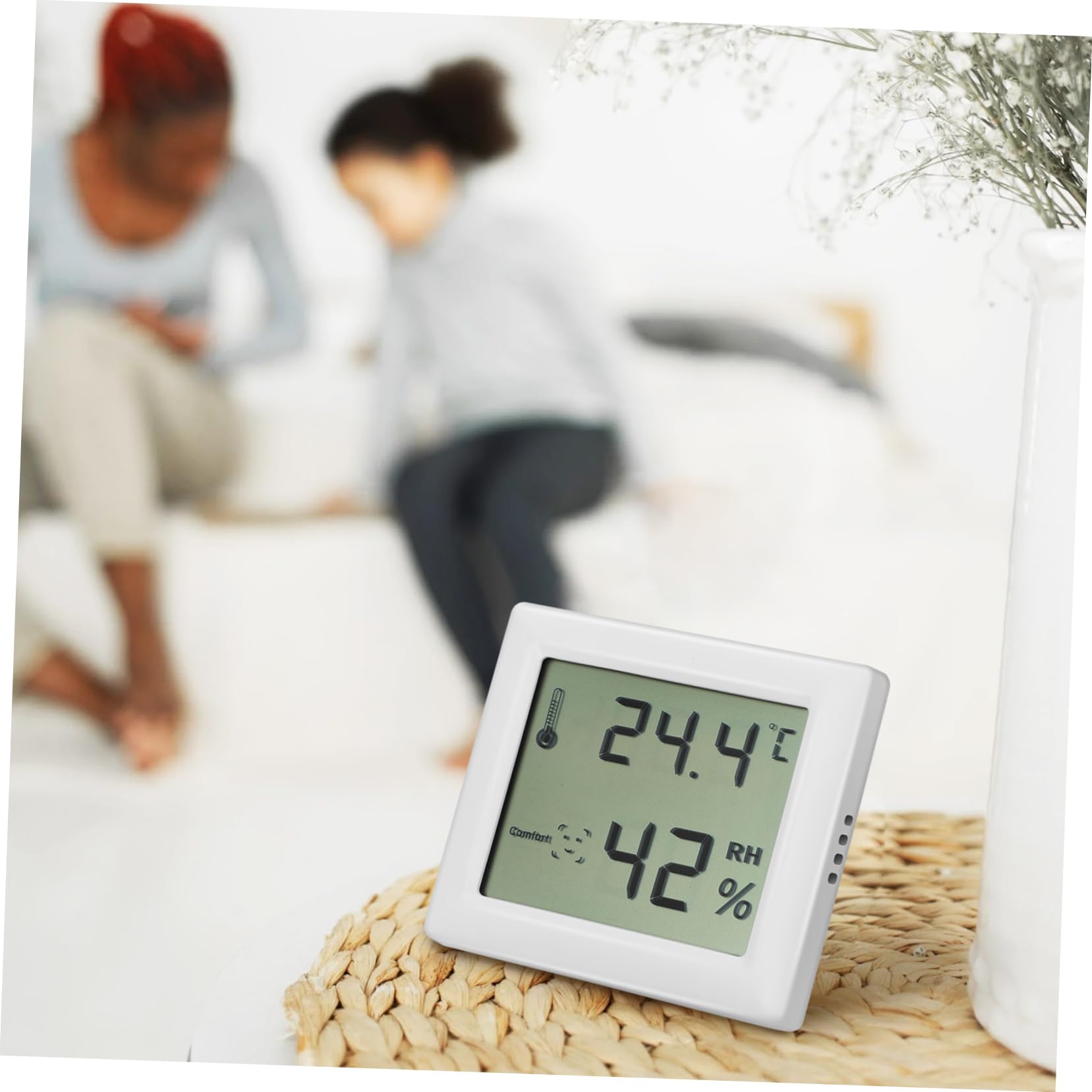 BESTonZON 2 Ensembles Hygromètre Hydromètre Environnement Intérieur Jauge De Mesure D'humidité Thermomètres D'humidité Numérique Pour Chambre Ménage Humidimètres Abdos 2 Pièces * 2