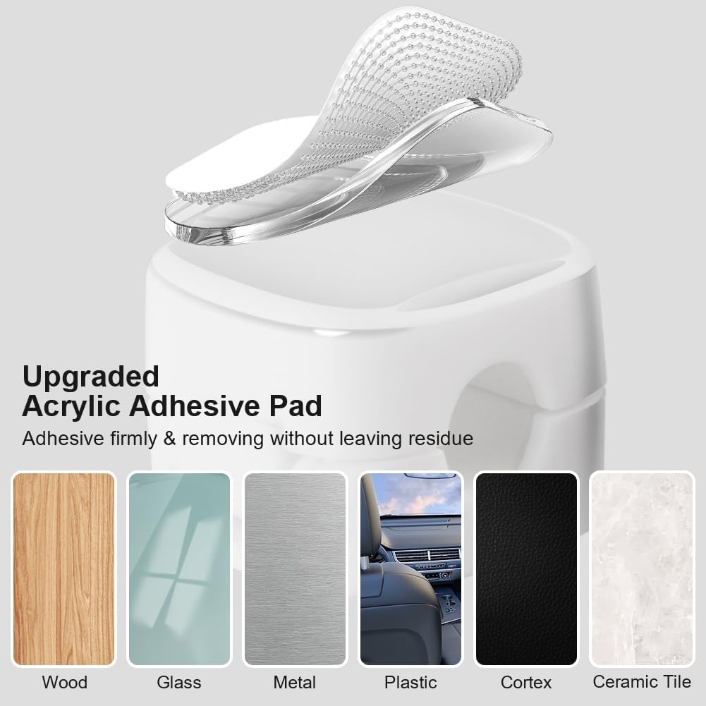 URAQT 12 Pack Magnetic Cord Holder Cable Clips Appliance Cord Organizer for Desk Cable Management Strong Adhesive Wire Cord Holder Keeper for Home Office Car Wall Nightstand Desk Cable Cord Organizer image 4