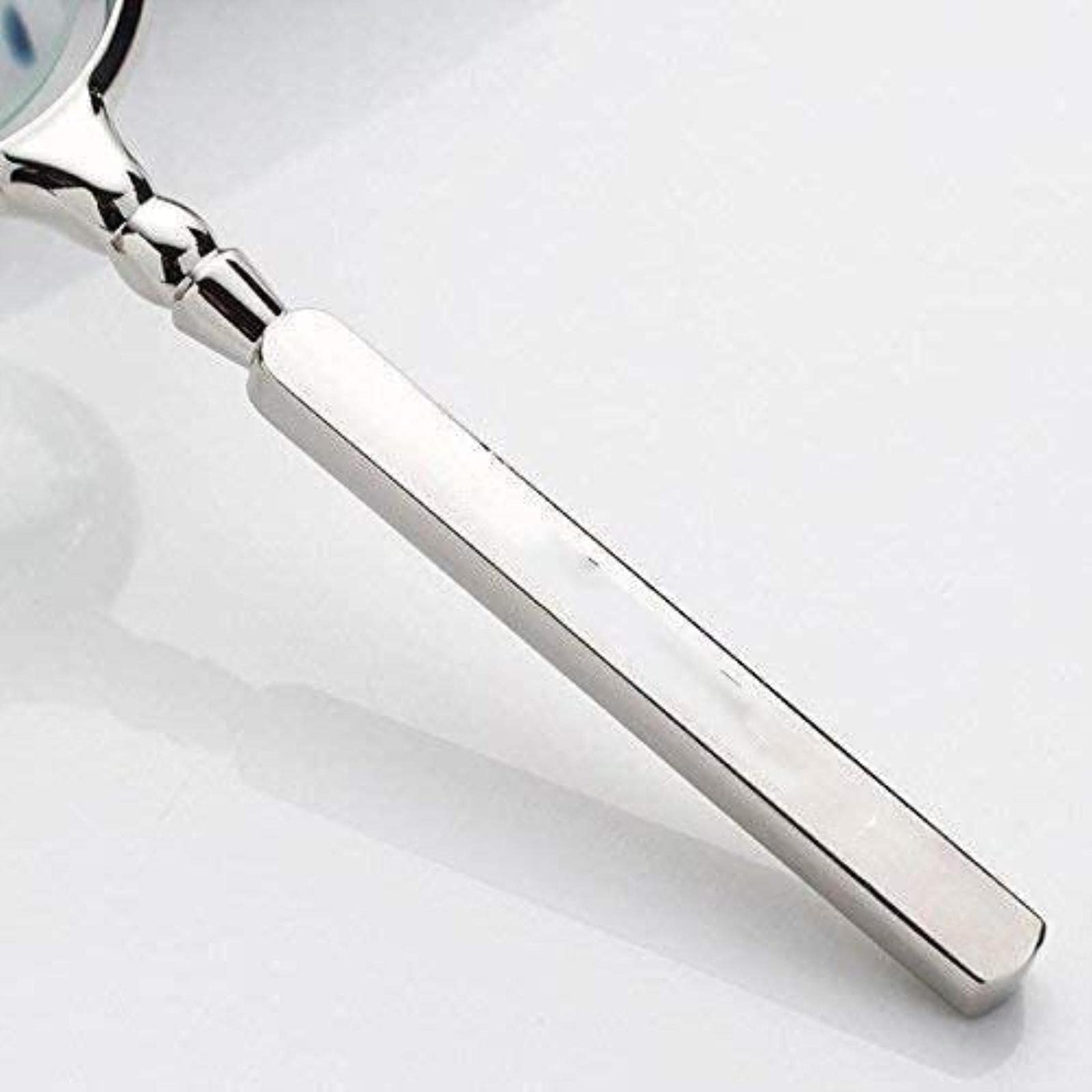 Lupe, 60 mm, Klassische russische Antiquitäten, antikes Metallhandwerk, Lesegeschenk, Glaslupe