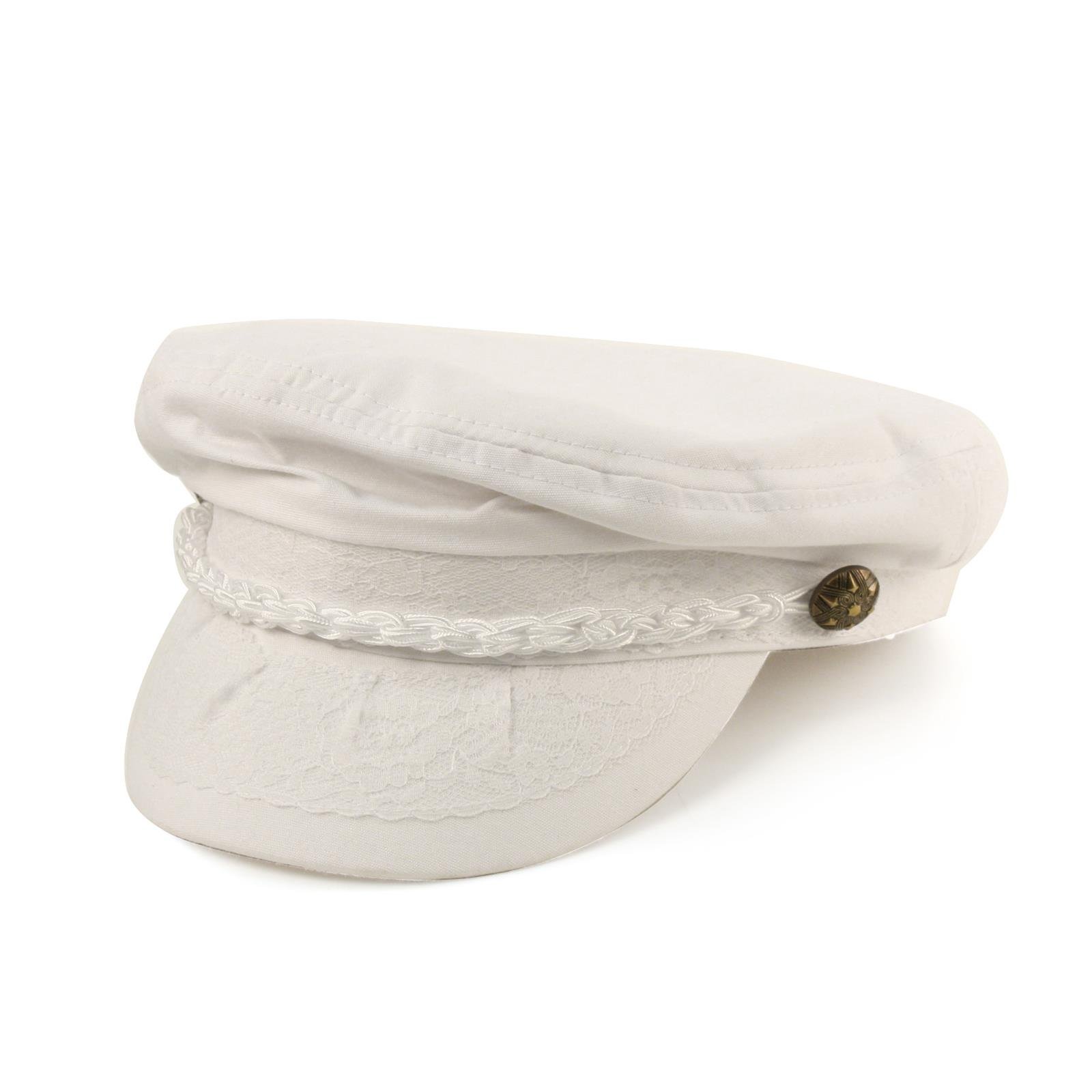 SK Hat shopMen's Summer Cotton Greek Fisherman Sailor Fiddler Driver Hat Flat Cap