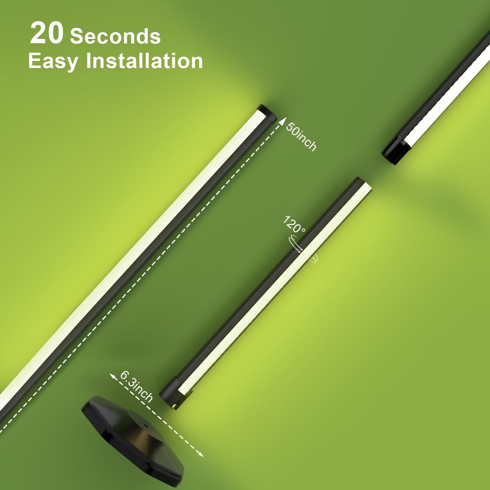 bedee Lampada a LED Piante D'appartamento: Luce Per Piante a Spettro Completo da 6000K per la Germinazione con Timer E Lampada Regolabile Su 10 Livelli Per Serra Con Accessori Per Appenderla