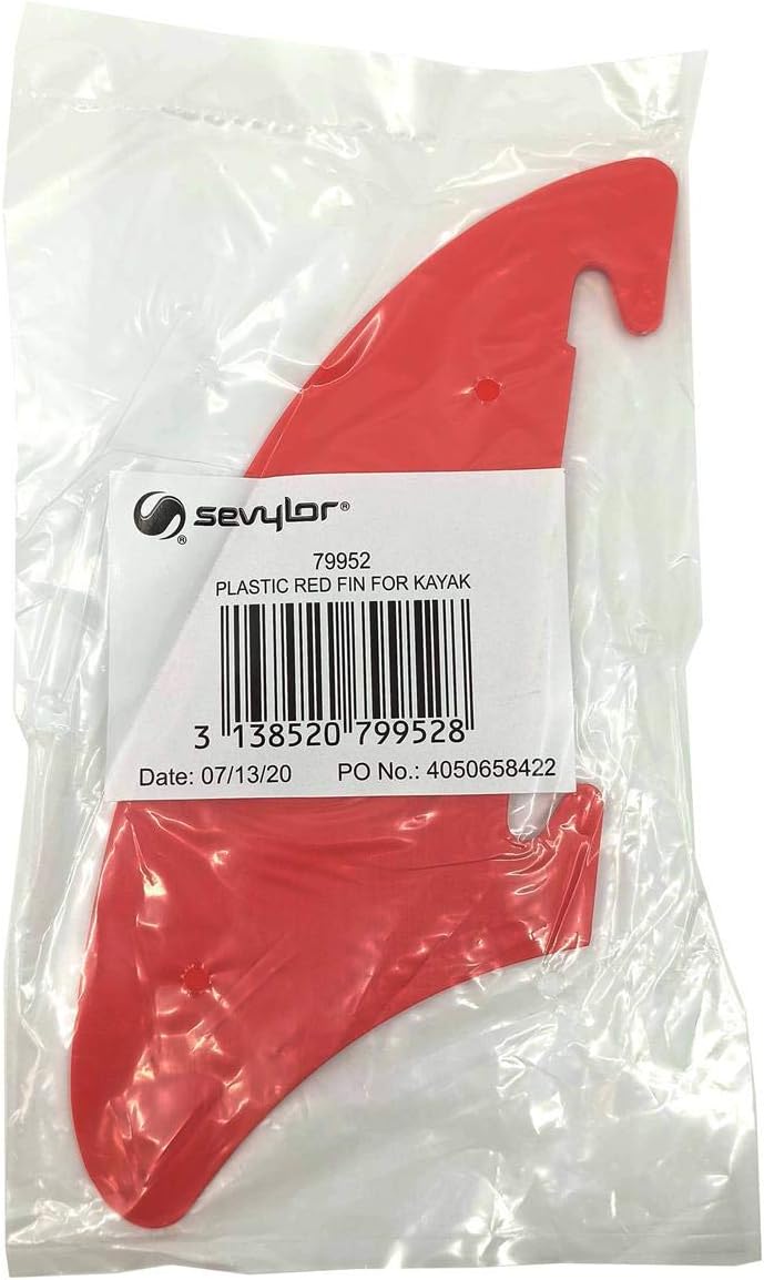 Sevylor Track fin, fin kayaks, red