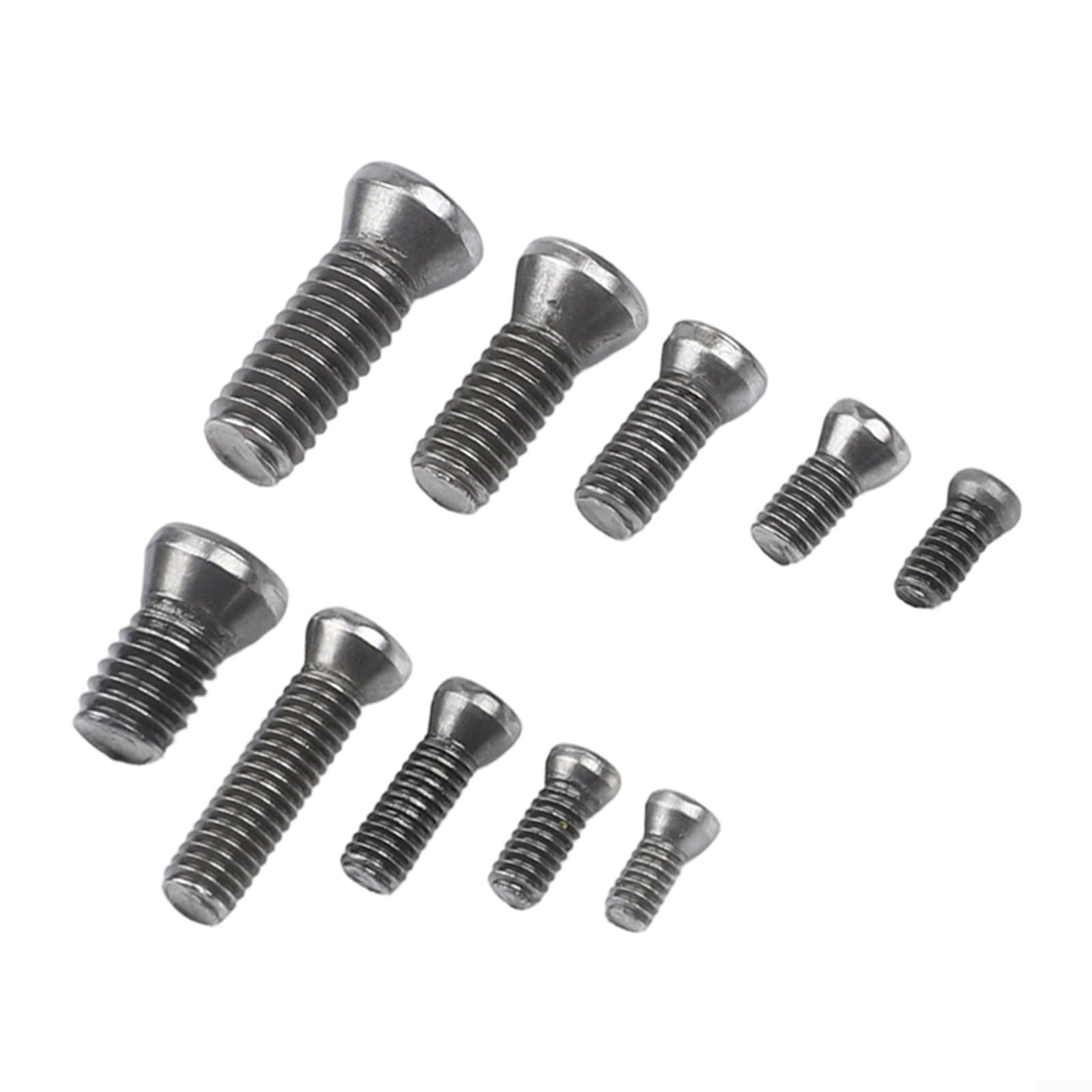 Set di 50 viti portautensili per tornio CNC M2 M2,2 M2,5 4 mm per inserti in metallo duro nero
