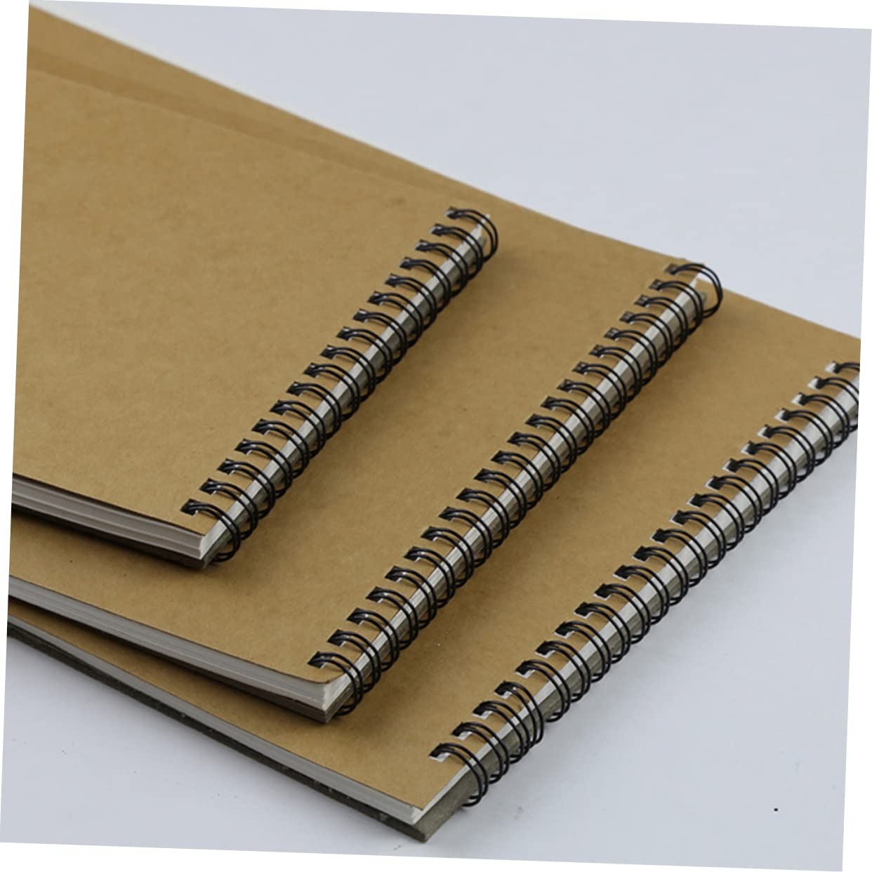STOBOK Cahier de Croquis en Papier Kraft A4 16k, Lot de 4