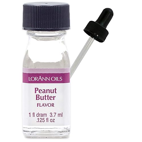 LorAnn Peanut Butter SS Flavor, 1 botella de dram (0.0125 onzas líquidas - 0.1 fl oz - 1 cucharadita) - incluye un gotero