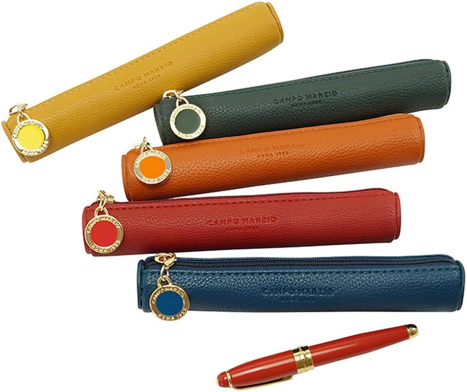Campomarzio HER9-YE Pencil Case, Synthetic Leather, Yellow