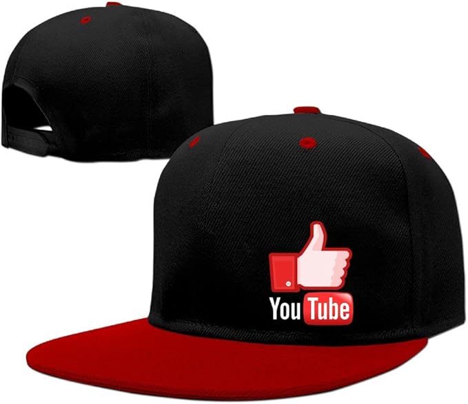 Amazon Youde Youtubeロゴキャップ Us サイズ One Size カラー レッド キャップ 通販