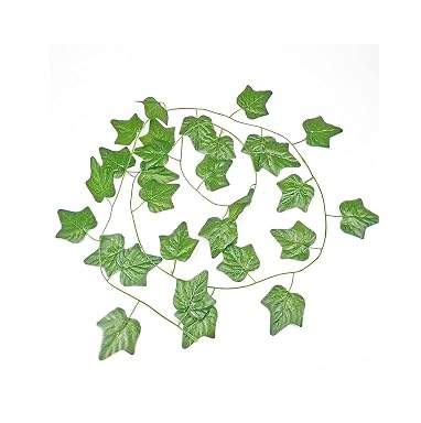 SPHINX Polyester Artificial Leaves Creeper Decoration Approx 7 Ft. Height (Shapes/ As Per Stock) - No. Of Strands- (2 Pieces, Pea Plant (Lauki, Grapevine Passionflower, And Glory Lily, Green)